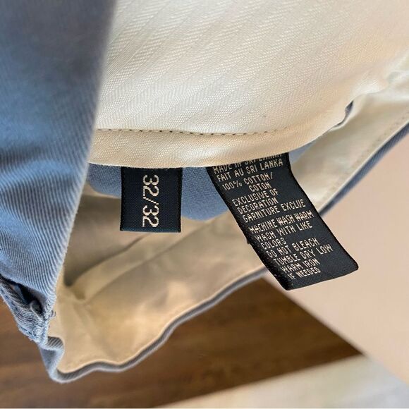 Polo Ralph Lauren Preston pant men's size 32/32 100% cotton chinos blue - Picture 10 of 15